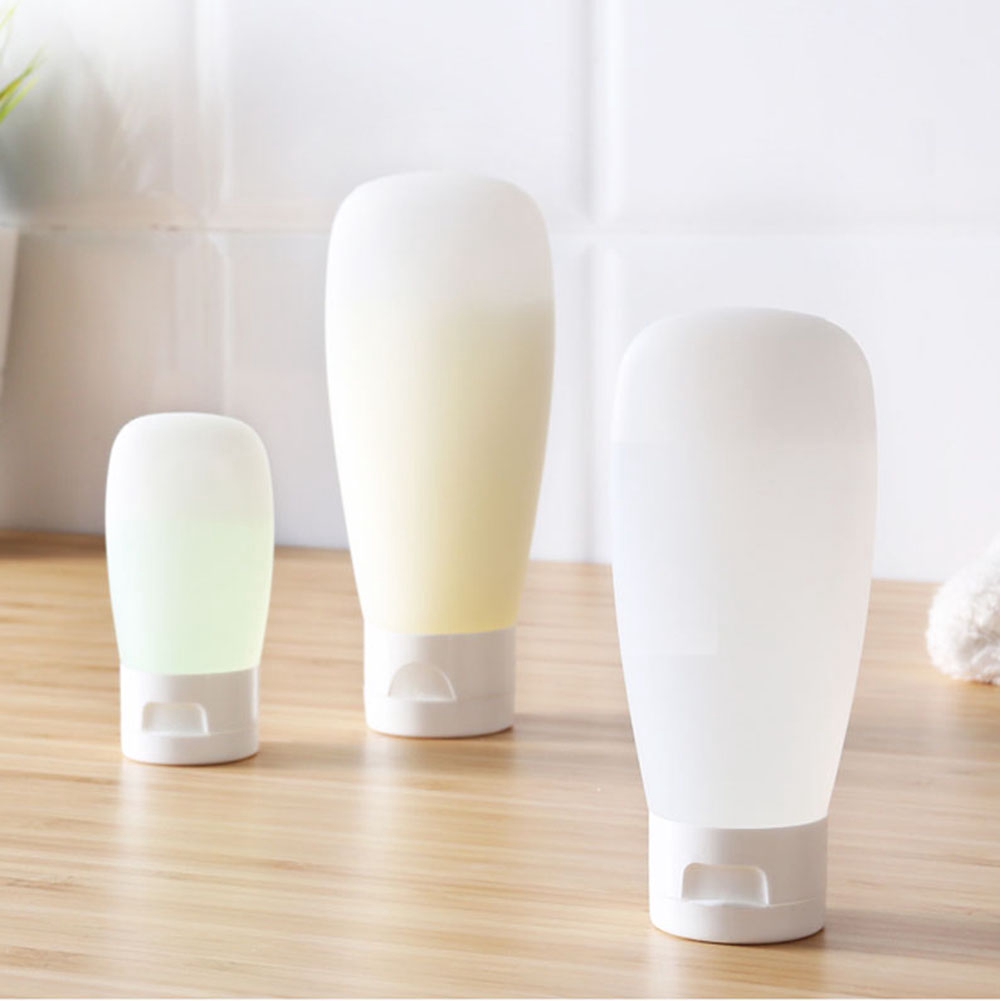 Chai chiết mỹ phẩm mềm dạng bóp đổ đầy lại được có nắp gập nhỏ gọn tiện lợi