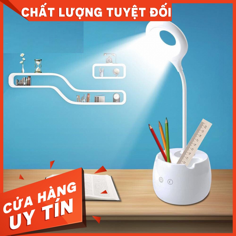 ĐÈN BÀN BÓNG LED BẢO VỀ MẮT TÍCH HỢP ỐNG CẮM BÚT TGX - 772 - ĐẠI PHONG [GIÁ SỈ BÁN RẺ]