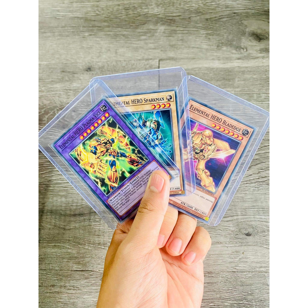 [ Dưa Hấu Yugioh ] Lá bài thẻ bài Combo Elemental HERO Plasma Vice - Tặng bọc bài nhựa bảo quản