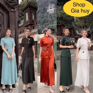 Đồ lam đi chùa ➕➕LỤA PHÁP CAO CẤP CÁ NGỌC