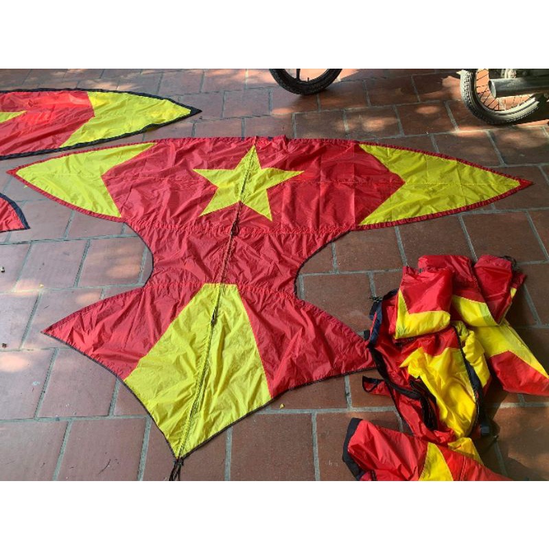 Áo diều cờ đỏ vải rip