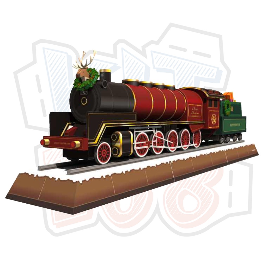 Mô hình giấy Giáng Sinh Noel Xe lửa Christmas Train