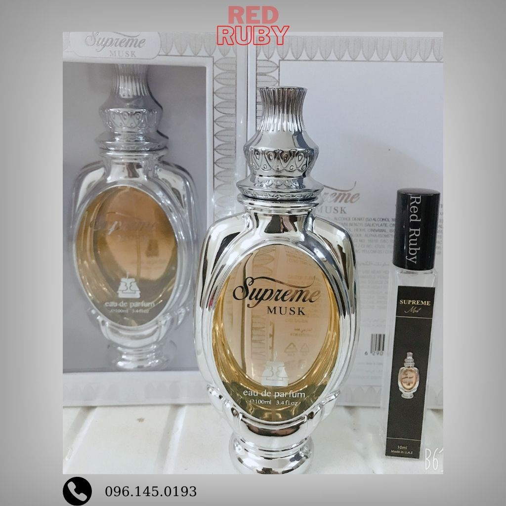 Nước Hoa Dubai Supreme Musk Trắng - Ngọt ngào- dễ thương-nữ tính-quyến rũ