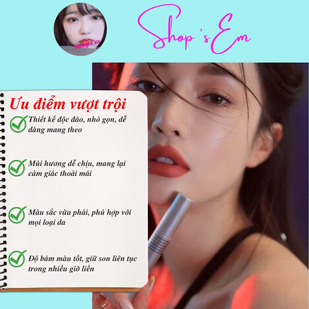 Son thỏi lì 3CE Record of Soft Universe Soft Matte Lipstick 3.5g Lên Màu Siêu Chuẩn, Bám Màu Tốt