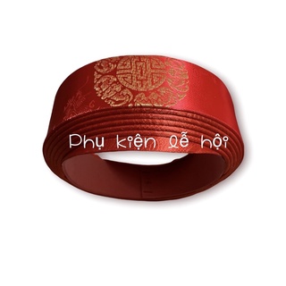 FEESHIP khăn xếp mừng thọ, khăn xếp quan, khăn xếp hầu đồng vải gấm xịn đủ size