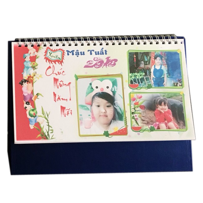 COMBO LỊCH bàn + móc khóa IN HÌNH THEO YÊU CẦU