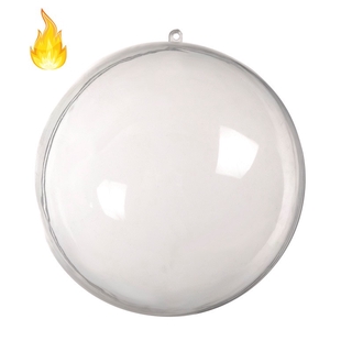 Quả cầu nhựa trong suốt có thể mở ra để đựng đồ dùng để trang trí tiện dụng 20cm
