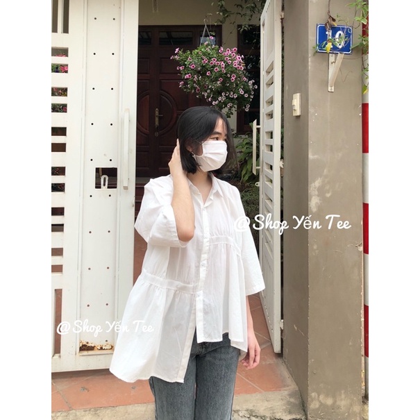 Set Sơmi babydoll siêu xinh ( Ảnh thật )