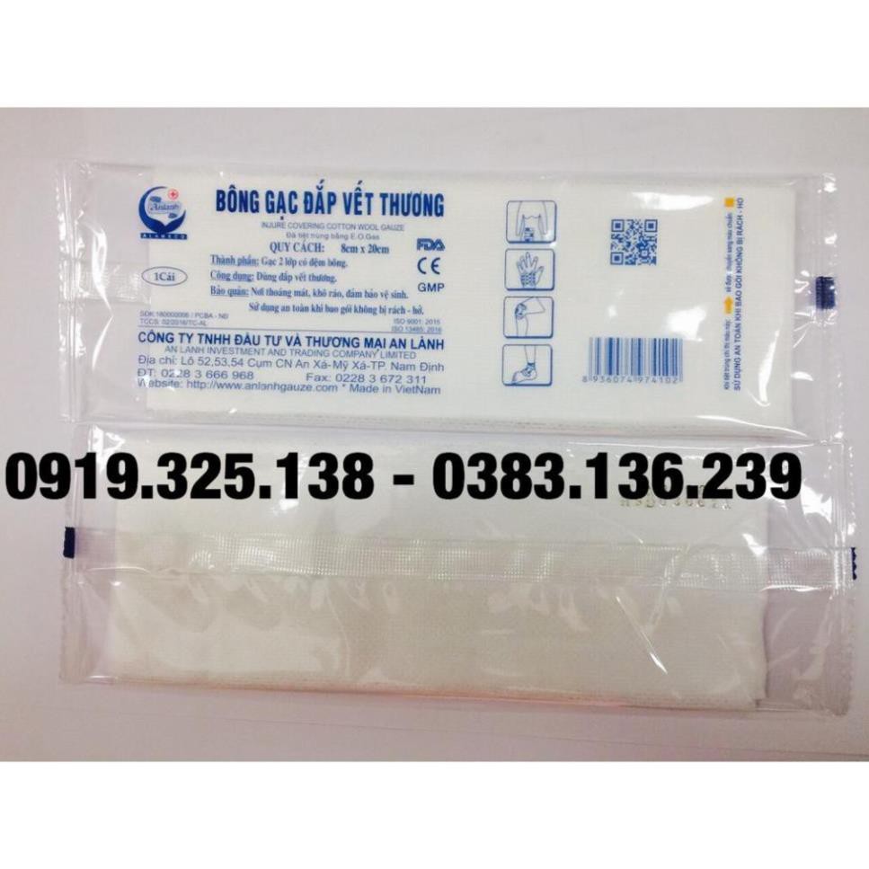 10 gói Bông gạc đắp vết thương 8cm x 20cm