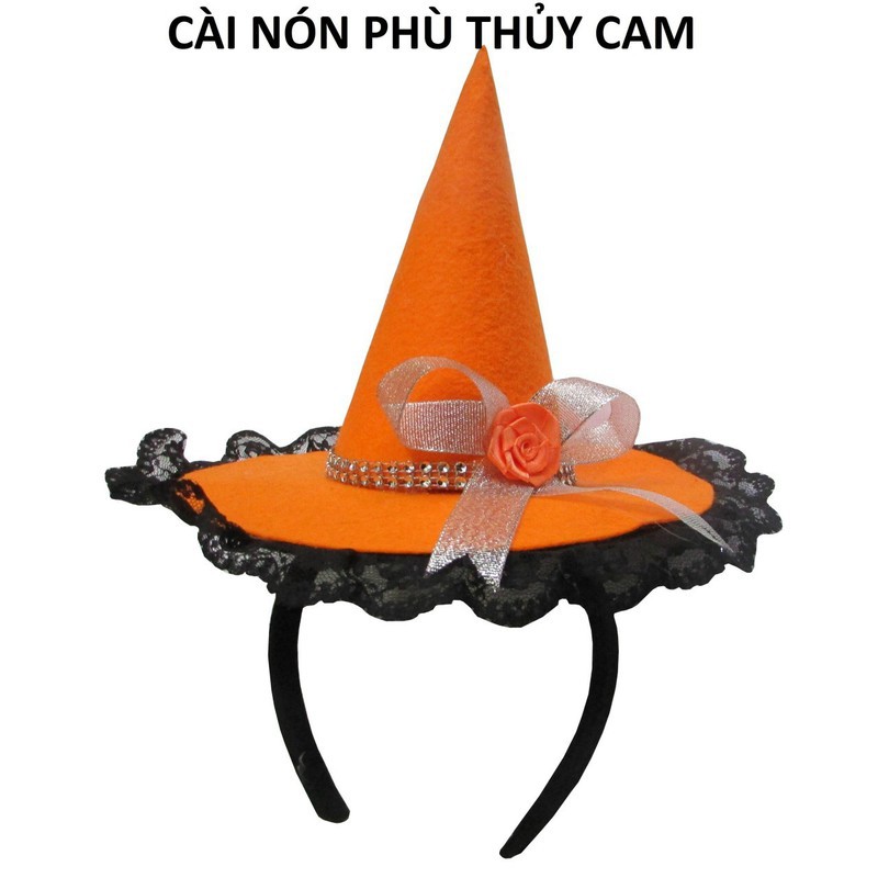 Băng đô cài tóc nón phù thủy - Phụ kiện hóa trang Halloween - Nhiều mẫu