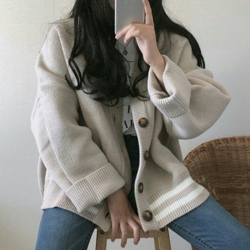 Cardigan mỏng nhẹ rộng rãi phong cách Hàn Quốc Order #036 | BigBuy360 - bigbuy360.vn