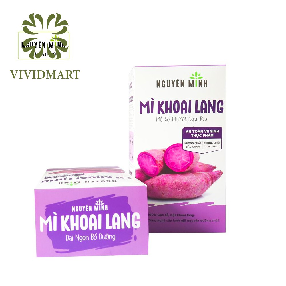 [Hộp lẻ 300gr] BÚN / MÌ RAU CỦ NGUYÊN MINH 6 VỊ: CHÙM NGÂY / CỦ DỀN / BÍ ĐỎ / KHOAI LANG / MÈ ĐEN / VỊ TỔNG HỢP