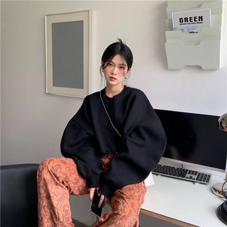 Croptop nỉ rút dây