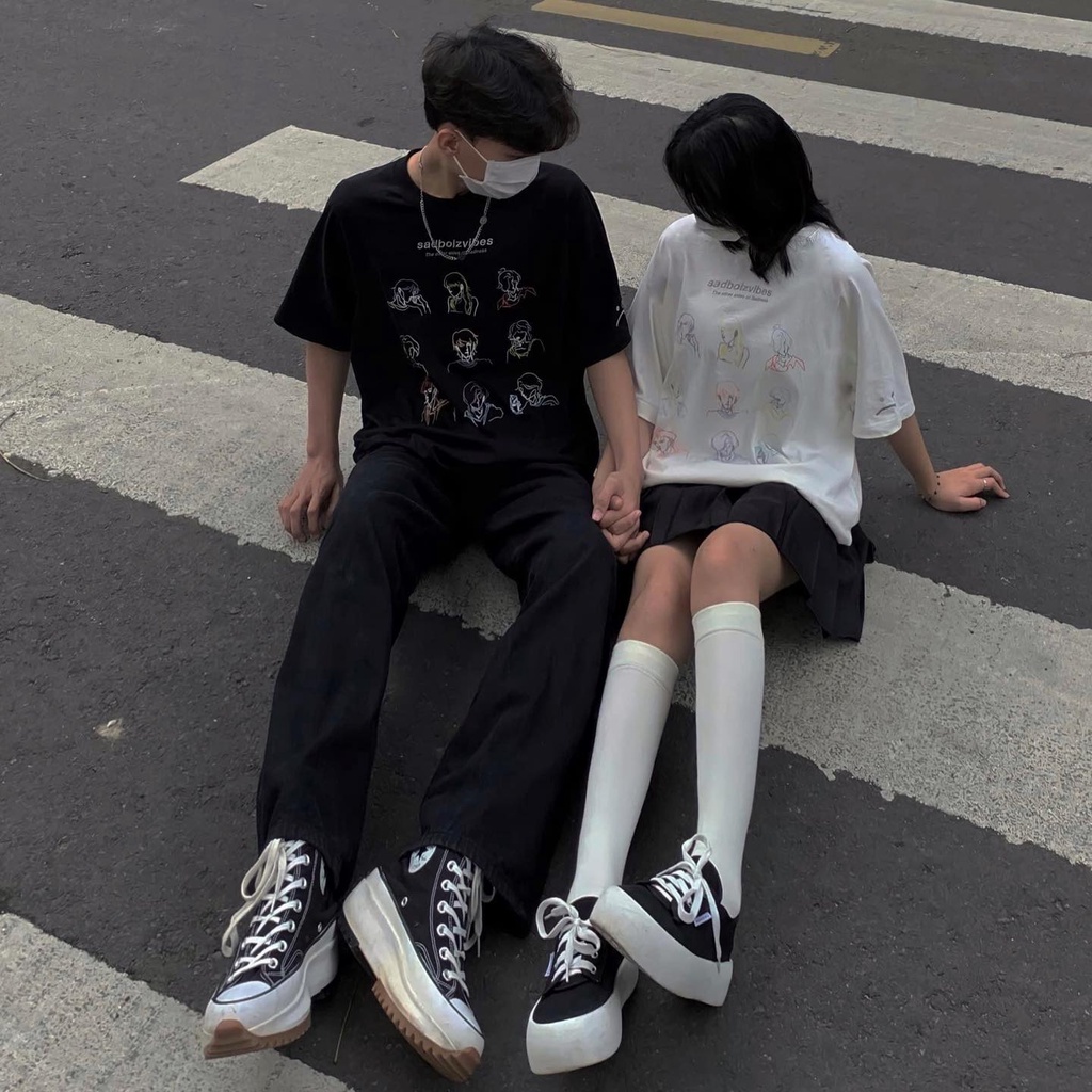 Áo thun unisex sadboiz sadboizvibes toss tee áo thun tay lỡ nam nữ sad boiz toss hình thêu full tag - Gin Store