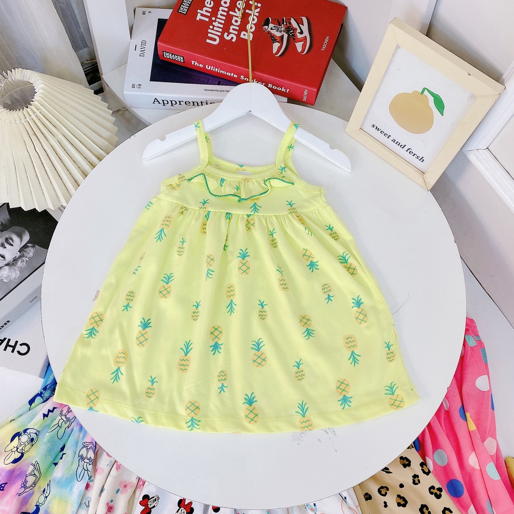 ✔️8-20kg✔️ Váy 2 dây xuất nhật bèo ngực xinh xắn cho bé gái 8-20kg BẢNG 1