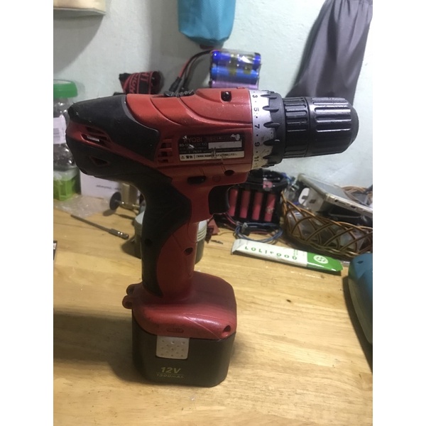 Máy khoan nhật bãi RYOBI BD - 122, BD - 123  có điều tốc pin lishen xám 4ah xả 20a