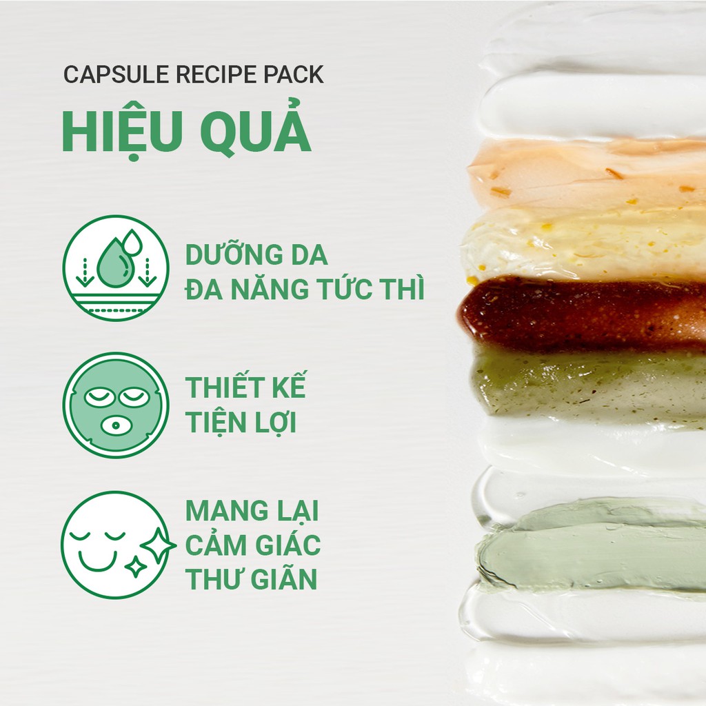 [Mã COSIF05 giảm 10% đơn 400K] Mặt nạ rửa dạng hủ từ Bija &amp; cây trà innisfree Capsule Recipe Pack Bija &amp; Tea Tree 10ml