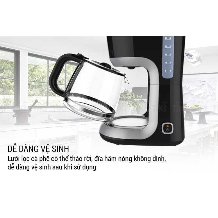 Máy Pha Cà Phê Electrolux ECM3505 - Đen - Hàng chính hãng