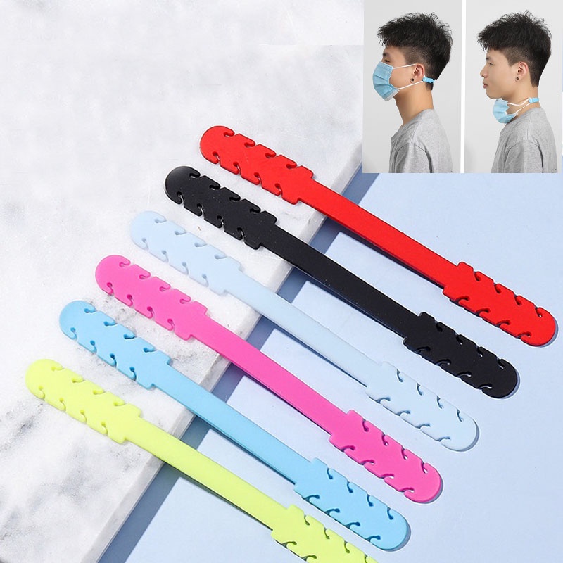 Móc silicon co giãn điều chỉnh giữ khẩu trang nối dài chống rơi bảo vệ tai
