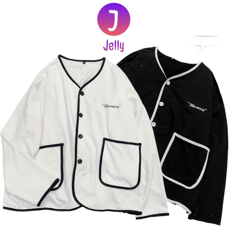 Áo khoác cadigan Nữ , Áo khoác nhẹ nữ nỉ ngoại phối chữ phong cách Hàn Quốc TP [Jellyfashion]