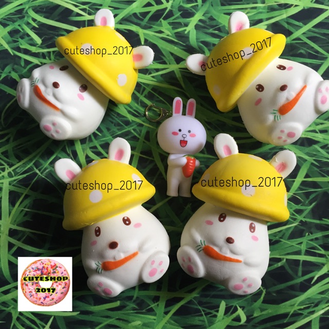 squishy thỏ ôm cà rốt( có bao bì)