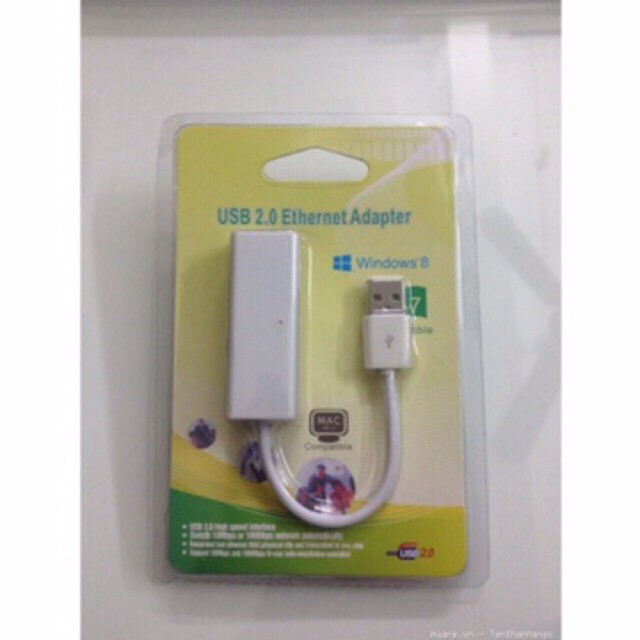 USB Lan Dây trắng