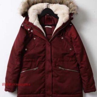 Áo parka đỏ hàng xuất dư