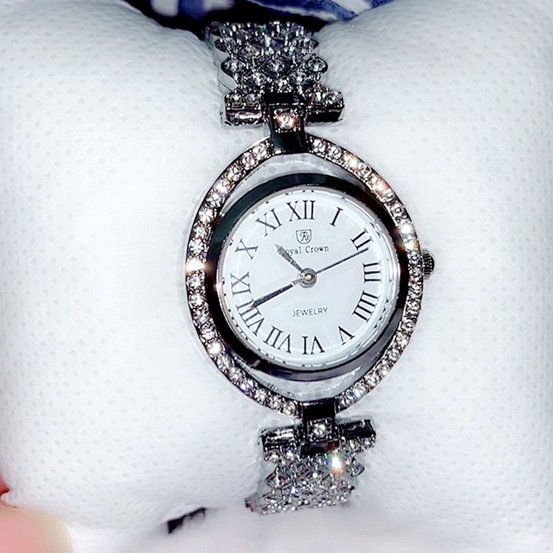 Đồng Hồ Nữ  Royal Crownn 💖FreeShip💖  Dây Kim Loại Cao Cấp Đính Đá Chống Nước, Chống Xước  - Bảo Hành 6 Tháng | BigBuy360 - bigbuy360.vn