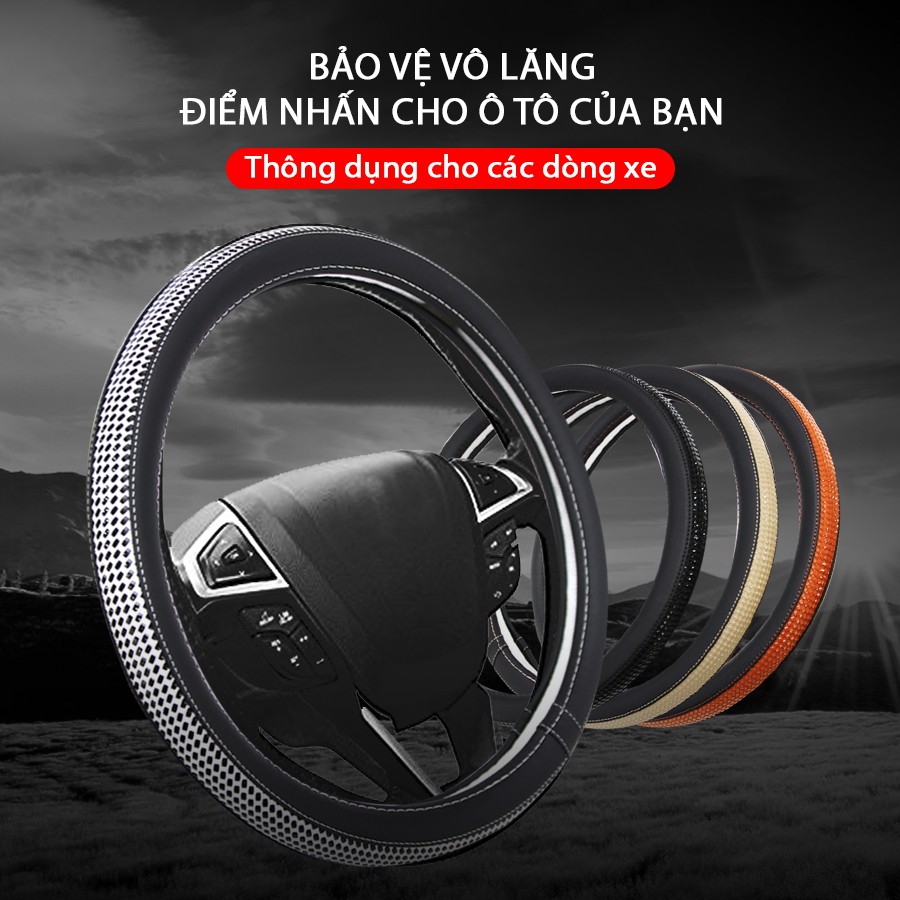 [Mã BMBAU50 giảm 10% đơn 99k] Bọc Vô Lăng CIND 4111 Size M Màu Nâu Nhập Khẩu Chính Hãng