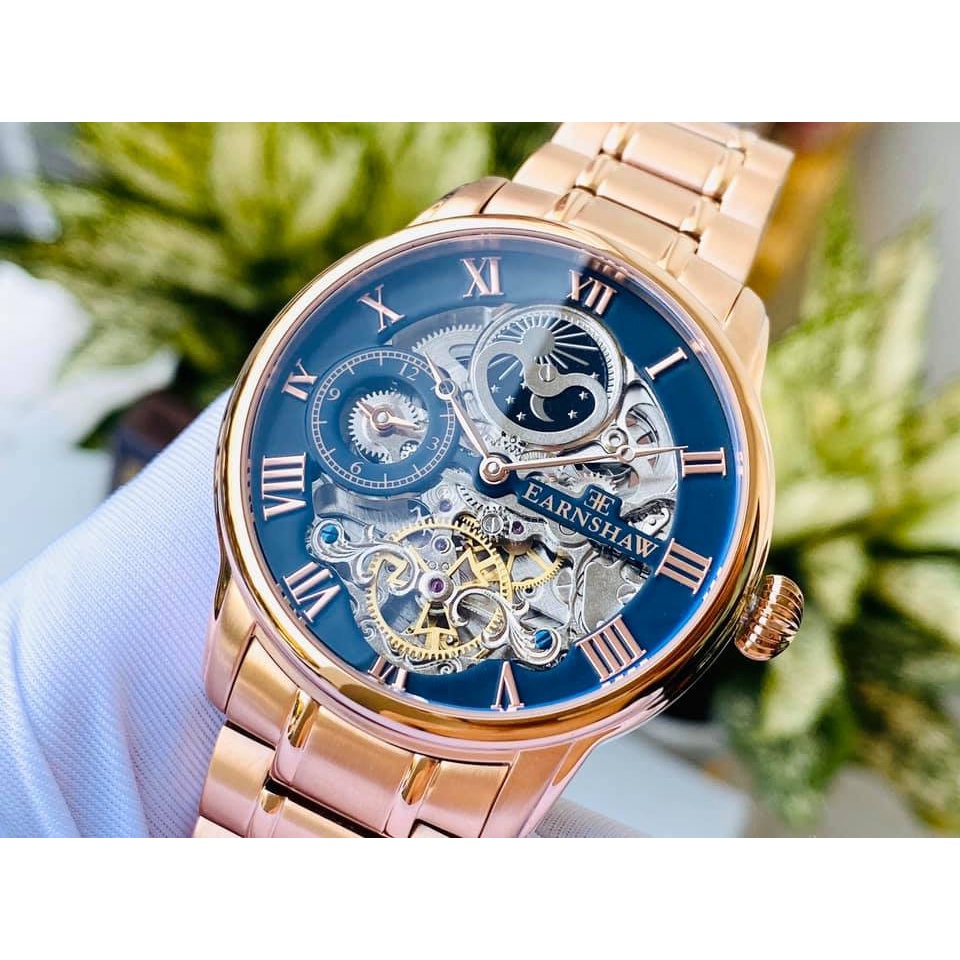 Đồng Hồ Nam THOMAS EARNSHAW Skeleton Automatic #ES-8006-44 Chính Hãng Tặng Dây Da Cao Cấp