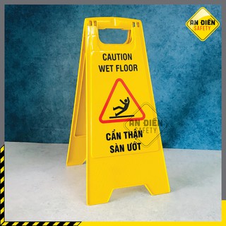 Biển báo Cẩn Thận Sàn Ướt song ngữ VIỆT- ANH