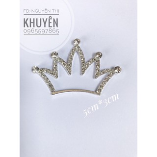 Phụ kiện mạ kim vương miện 5x3cm