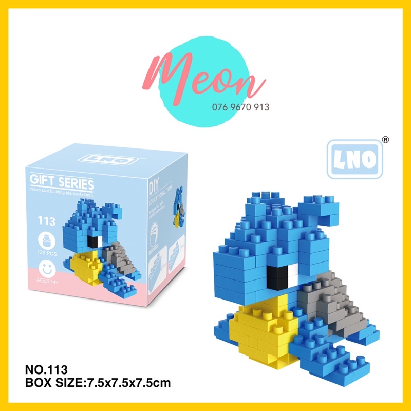 Mini Block | Đồ chơi xếp hình lego | - Haunter Pokemon - 176 miếng - Size S