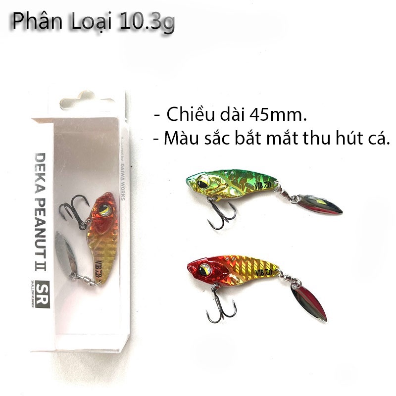 Mồi câu lure Daiwa cá sắt VIB 7.8g, 10.3g chính hãng Daiwa, mồi lure cá lóc, cá chẽm full lưỡi BKK