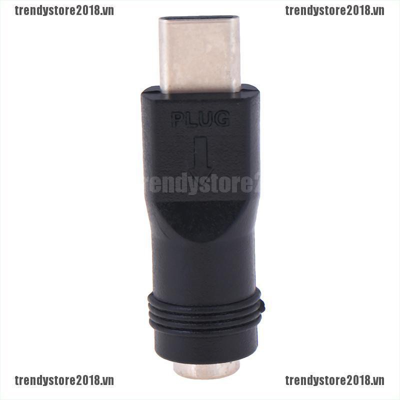 Đầu Chuyển Đổi 5.5x2.1mm Cổng Cắm Sang Đầu Cắm Type-C 3.1 90/180 Độ Dc