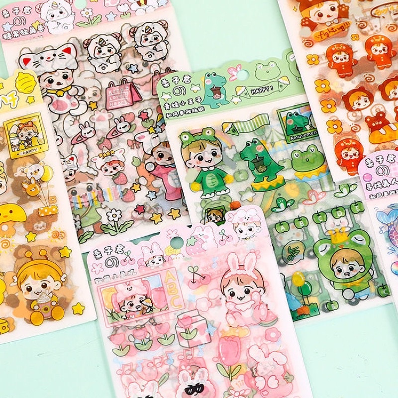 Sét 4 Tấm Sticker Cô Gái Dễ Thương