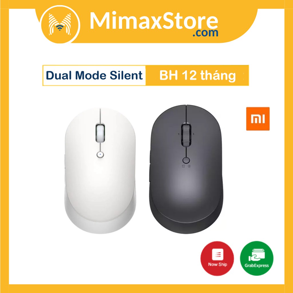 [Hỏa Tốc - HCM] Chuột Xiaomi Mi Dual Mode Wireless Mouse Silent Edition | Hàng Chính Hãng | Bảo Hành 12 TH | Mimax Store