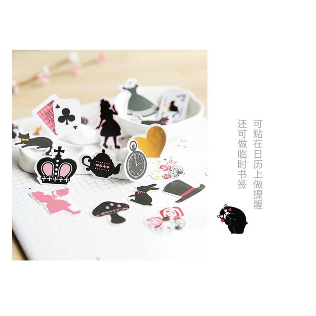 - Gói Sticker 40 Miếng Dán Trang Trí Dễ Thương