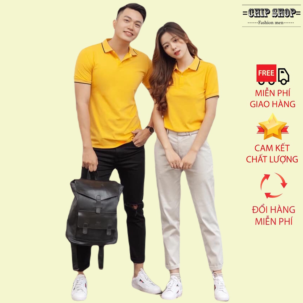 Áo phông cặp đôi , áo polo nam chất thun cá sấu Unisex (Chip Shop)
