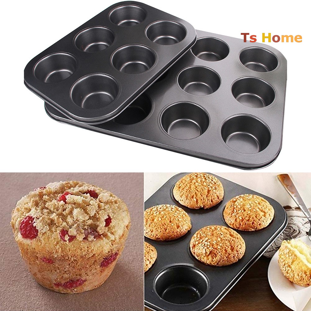 Khay Nướng Bánh 6 Ngăn Chống Dính Tiện Lợi
