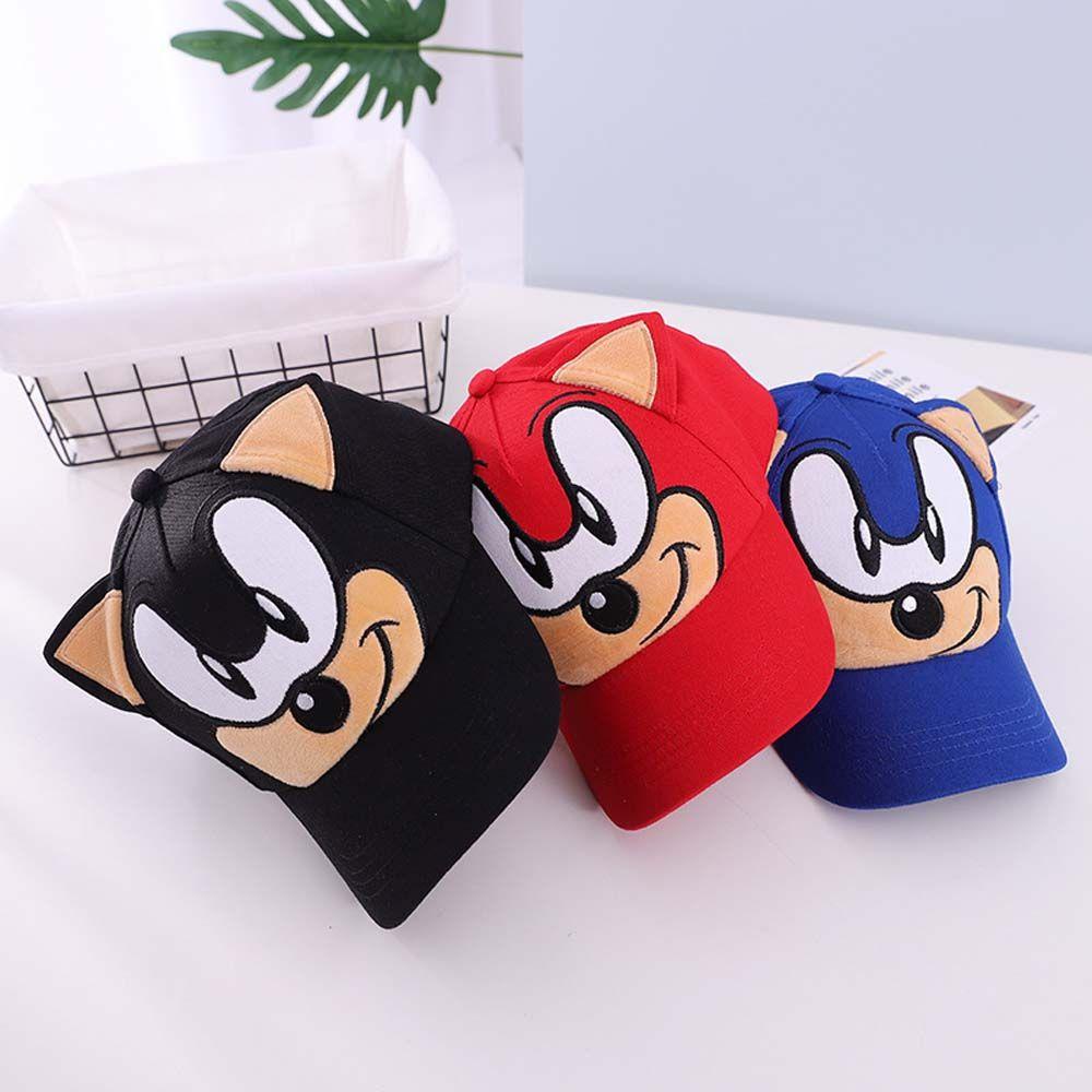 Mũ Lưỡi Trai Vải Cotton In Hình Sonic Phong Cách Hiphop Cho Nam Và Nữ