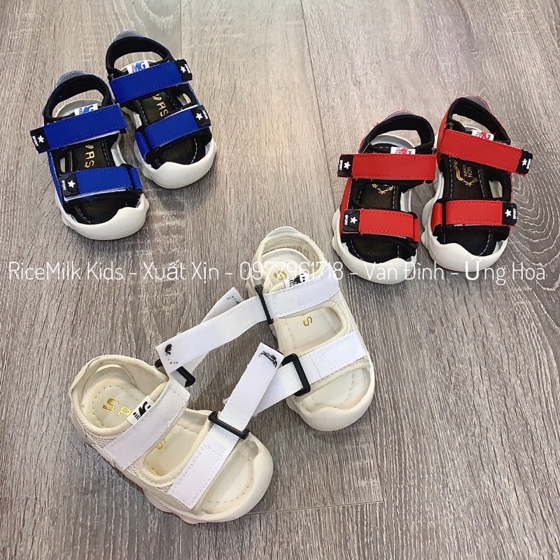 Sandal 3 màu đế hình gấu cho bé