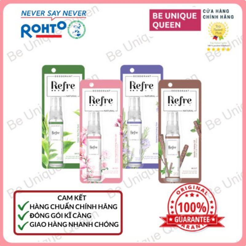 XỊT KHỬ MÙI REFRE NATURAL HƯƠNG THẢO