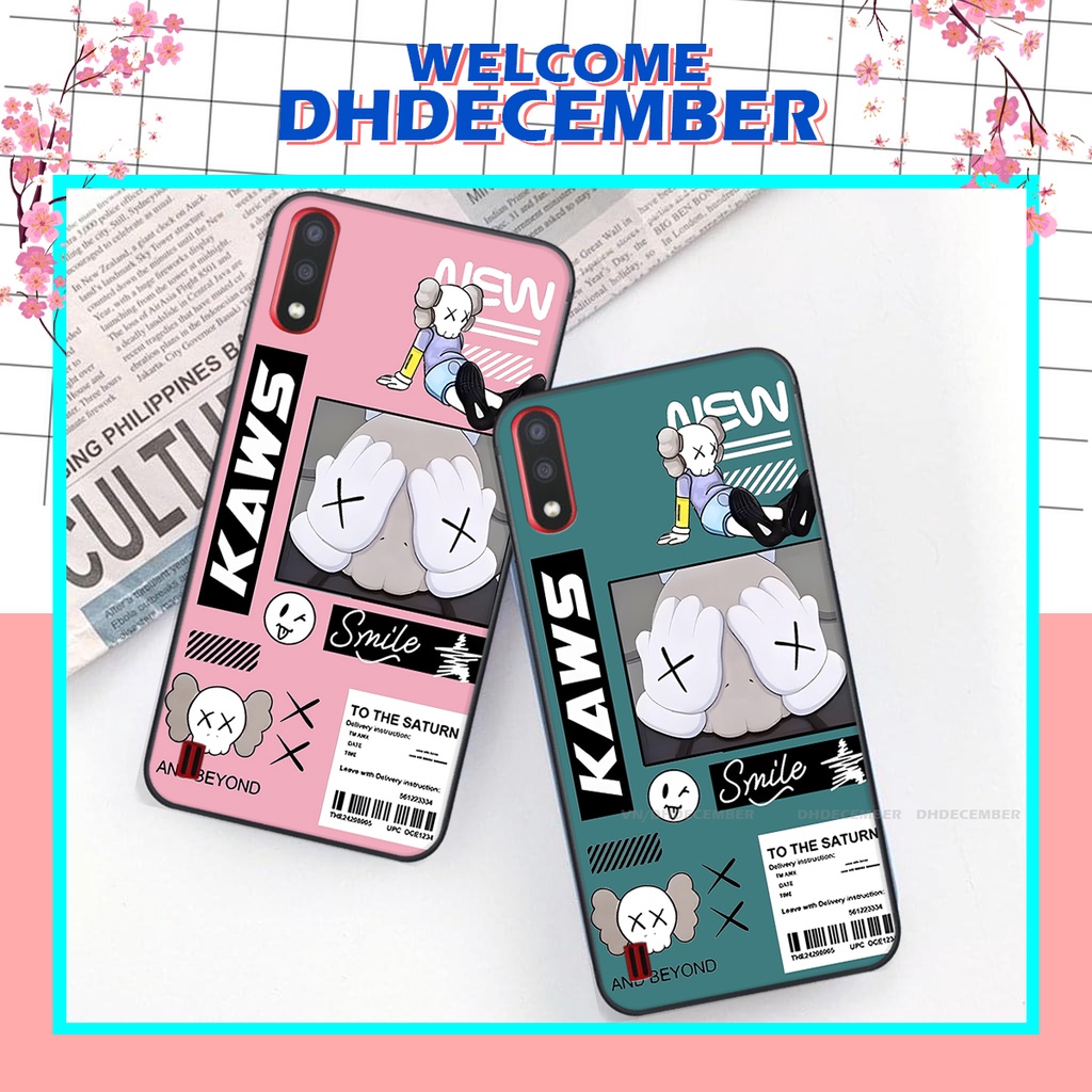 Ốp lưng Samsung Galaxy A01 in hình gấu K@ws, gấu nâu, dor@emon RẺ- ĐẸP- BỀN