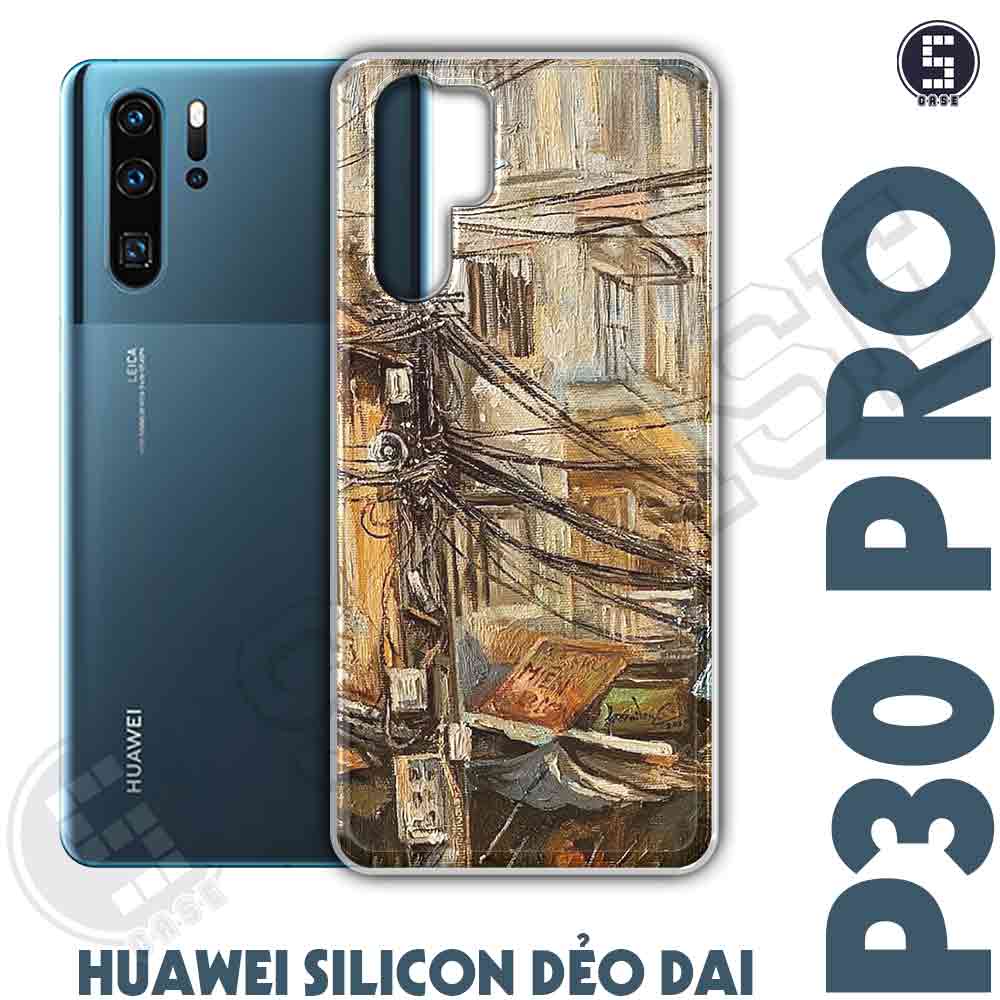 Ốp điện thoại HUAWEI P30 PRO Dẻo Chống Shock Nhiều Mẫu Tuyển Tập 13 Phố Cổ Sơn Dầu A1323-CL13