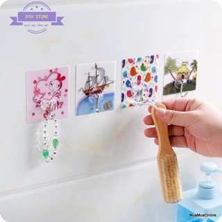 Móc Dán Tường ❤️𝑭𝑹𝑬𝑬𝑺𝑯𝑰𝑷❤️ Móc Dán Siêu Chắc tiện dụng