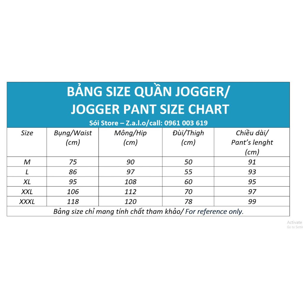 40-100kg quần nam nữ jogger dáng rộng bigsize unisex