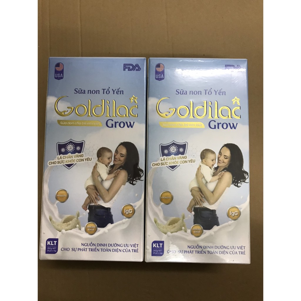 [BÁN LẺ] Sữa non tổ yến Goldilac Grow - Bổ sung dinh dưỡng gói 10G