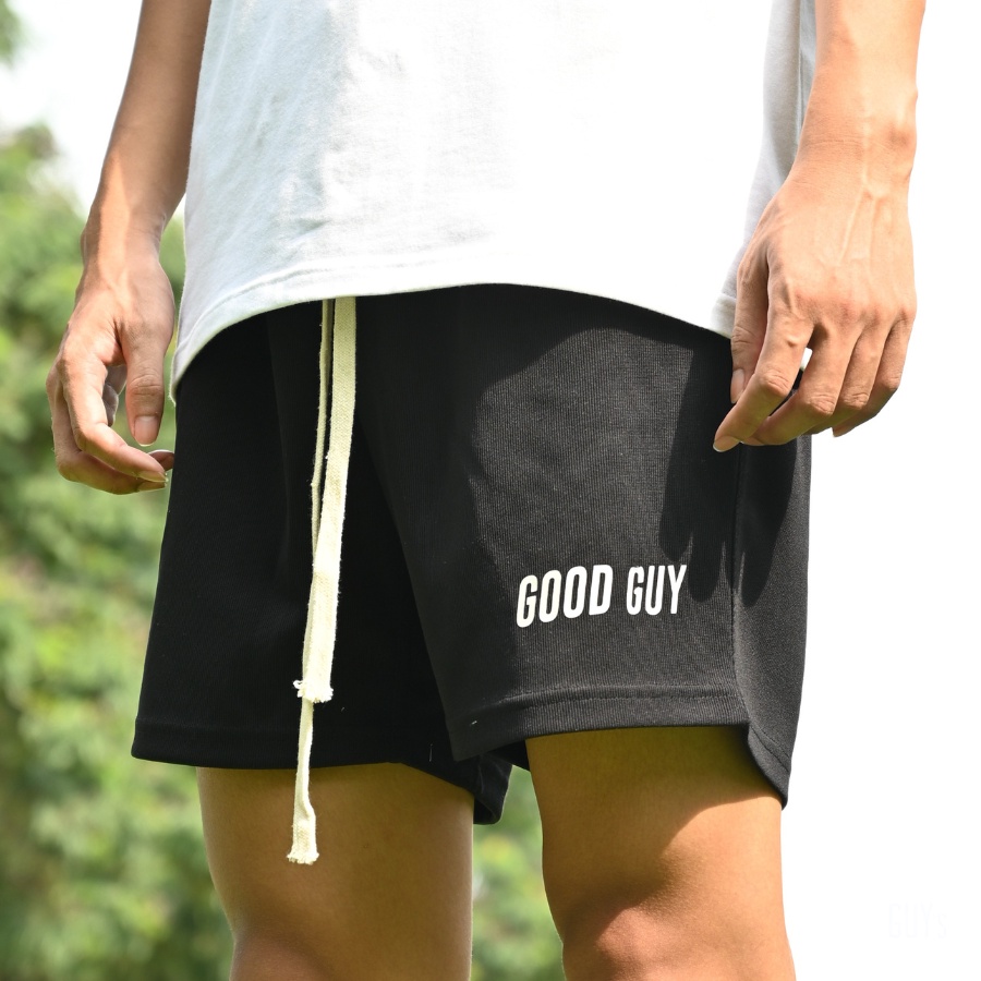 Quần Shorts Nỉ Nam Good GUY - Chất Nỉ Trơn Dày Dặn, Quần Đùi Nam Thể Thao Co Giãn, Thoáng Mát, Năng Động GUY's Closet
