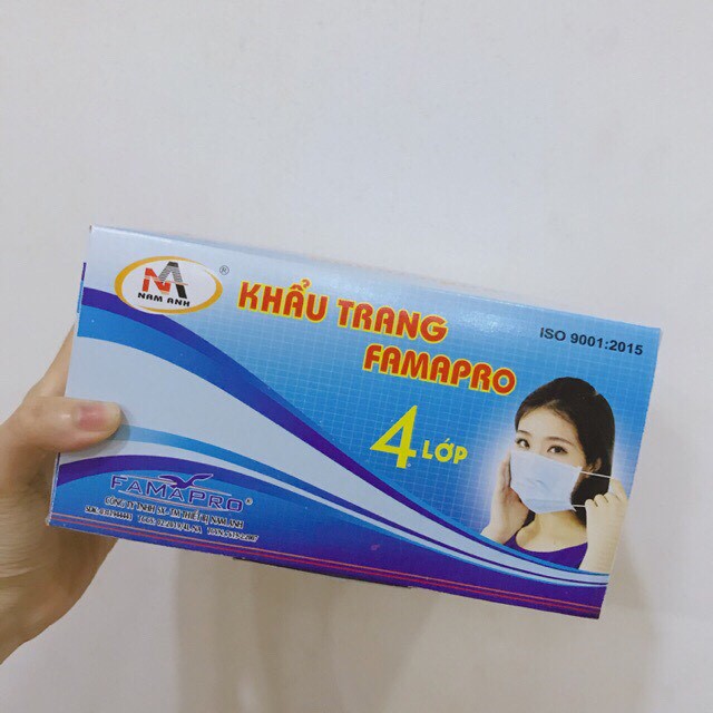 Thùng khẩu trang 4 lớp FAMAPRO - (50 hộp/thùng)